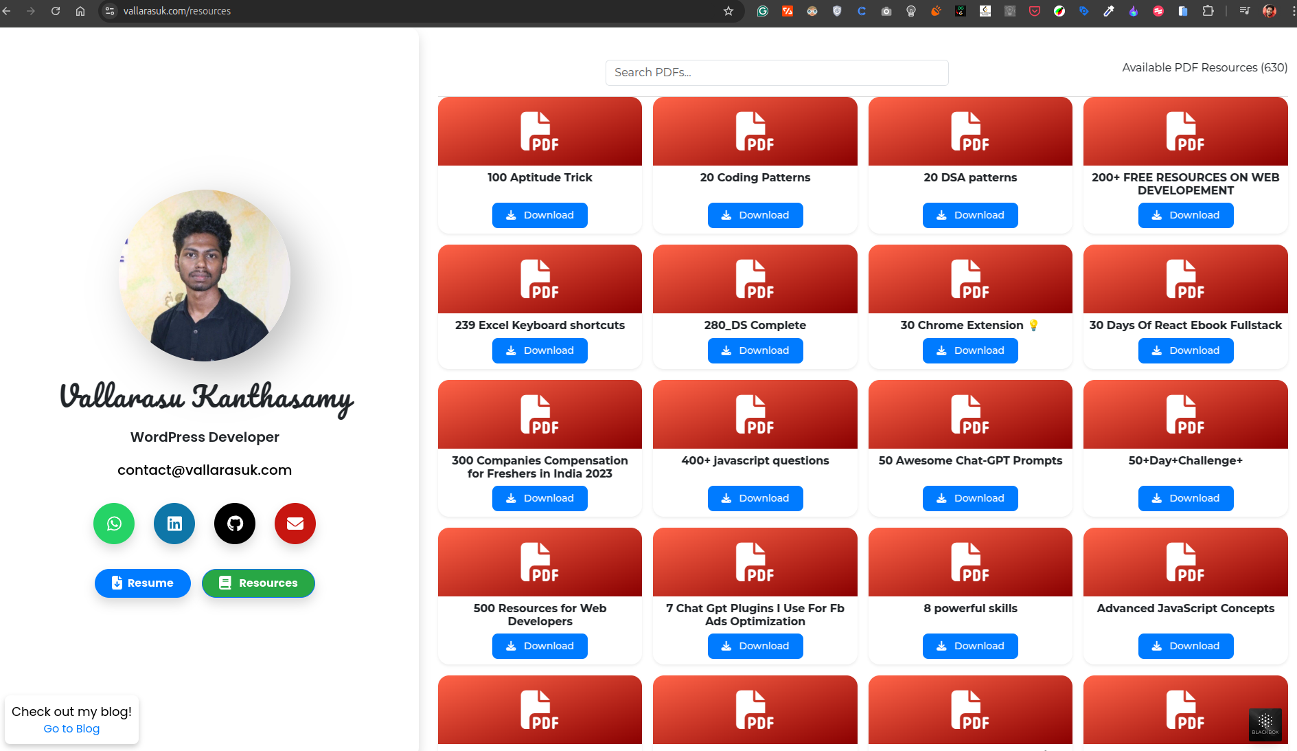 Developer Resources Hub Project